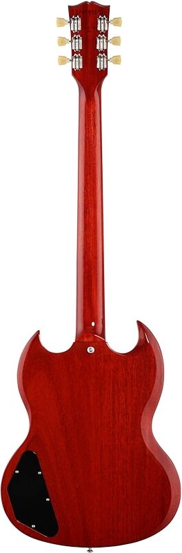 open zoom image for Gibson SG Standard '61 Maestro Vibrola Electric Guitar (with Case), Vintage Cherry, Full Straight Back