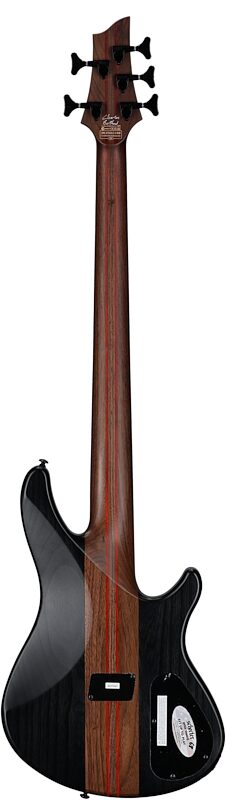 open zoom image for Schecter Charles Berthoud CB-5 Electric Bass, 5-String (Left-Handed), See-Thru Black, Full Straight Back