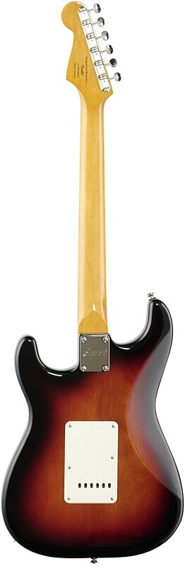 open zoom image for Squier Classic Vibe '60s Stratocaster Electric Guitar, with Laurel Fingerboard, 3-Color Sunburst, Full Straight Back