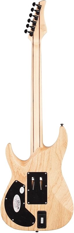 open zoom image for Schecter Reaper-6 FR-S Electric Guitar, Charcoal Burst, Full Straight Back