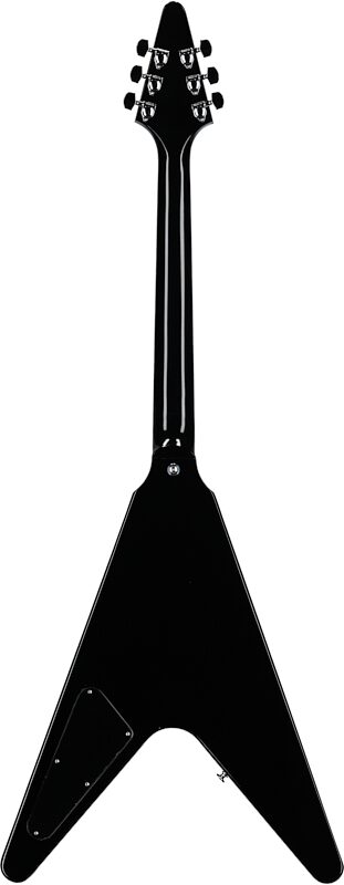open zoom image for Gibson 80s Flying V Electric Guitar (with Case), Ebony, Full Straight Back