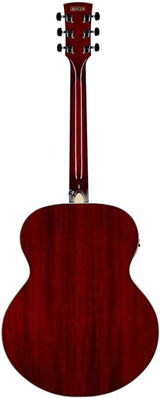 open zoom image for Ibanez AJ70M1E Artwood Acoustic-Electric Guitar, Wine Red, Full Straight Back