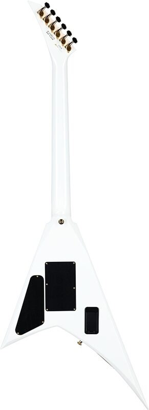 open zoom image for Jackson MJ Rhoads RR24MG Electric Guitar (with Case), Snow White with Black Pinstripes, Full Straight Back