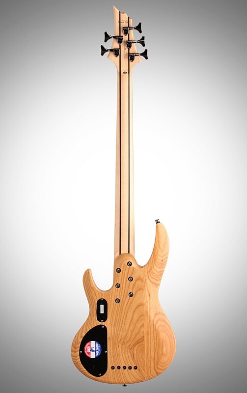 open zoom image for ESP LTD B-205SM Fretless Electric Bass, 5-String, Natural Satin, Full Straight Back