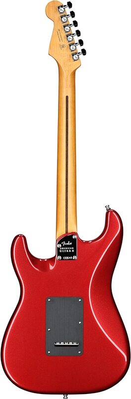 open zoom image for Fender American Ultra II Stratocaster HSS Electric Guitar, Maple Fingerboard (with Case), Sinister Red, Full Straight Back