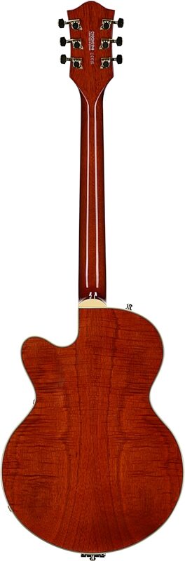 open zoom image for Gretsch Limited Edition Electromatic Broadkaster Center Block Jr. Electric Guitar, Flame Okoume, Full Straight Back