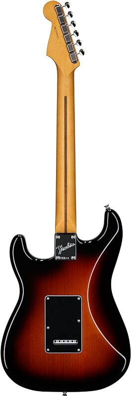 open zoom image for Fender American Professional Classic Stratocaster Electric Guitar, Maple Fingerboard (with Gig Bag), 3-Color Sunburst, Full Straight Back