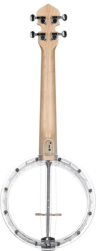 open zoom image for Goldtone Light-up Little Gem Banjo Ukulele (with Gig Bag), Diamond, Open Box (Good), Full Straight Back