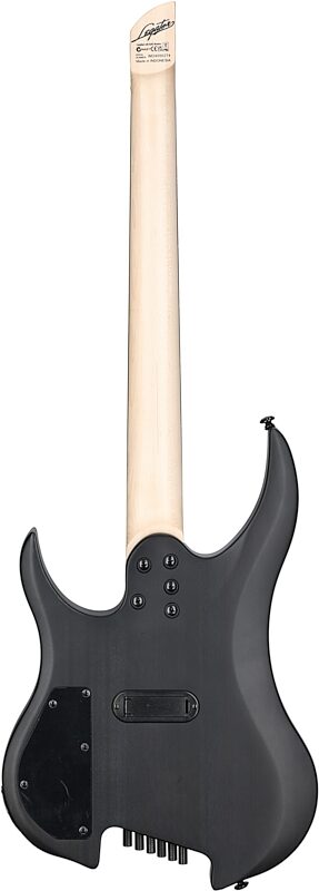 open zoom image for Legator G6FSS Ghost 6 Super Shred Electric Guitar, Black Flame Maple, Full Straight Back