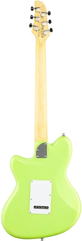 open zoom image for Ibanez Yvette Young YY10 Electric Guitar, Slime Green Sparkle, Full Straight Back