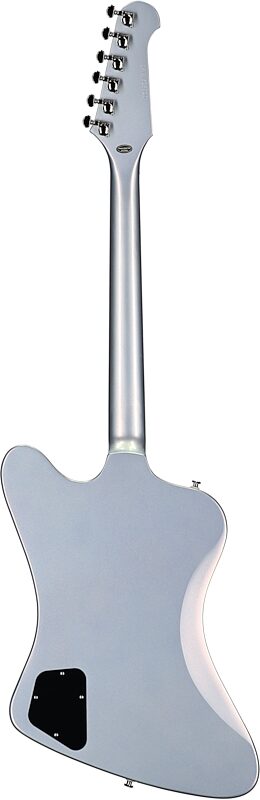 open zoom image for Epiphone Futura Firebird Custom Electric Guitar (with Gig Bag), Quicksilver, Full Straight Back