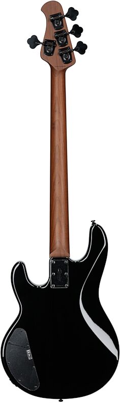 open zoom image for Sterling by Music Man Pete Wentz Signature StingRay Electric Bass, Black, Roasted Maple Fretboard, Full Straight Back