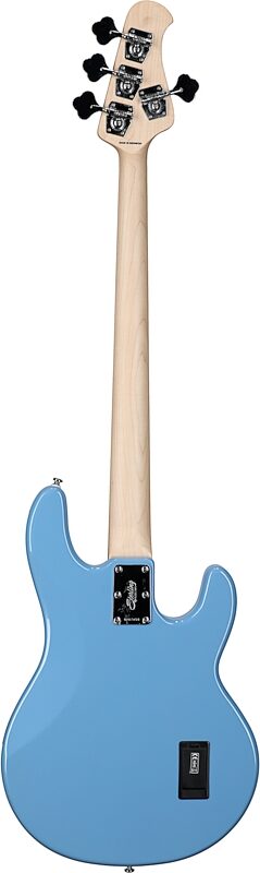 open zoom image for Sterling by Music Man SUB StingRay Electric Bass, Left-Handed, Chopper Blue, Hard Maple Fretboard, Full Straight Back