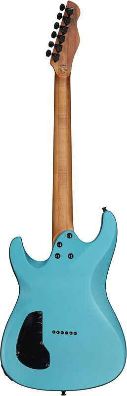 open zoom image for Chapman ML1 Pro Modern Electric Guitar, Liquid Teal Satin Metallic, Full Straight Back