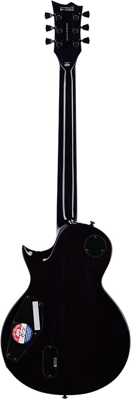 open zoom image for ESP LTD EC-1000-QM Electric Guitar, with EMG Pickups, See-Thru Purple Sunburst, Full Straight Back