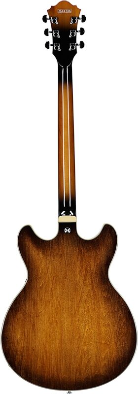 open zoom image for Ibanez AS7328 Artcore Semi-Hollowbody Baritone Electric Guitar, Tobacco Brown, Full Straight Back