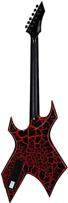 open zoom image for B.C. Rich Warlock Legacy Kahler Electric Guitar, Red Crackle, Full Straight Back