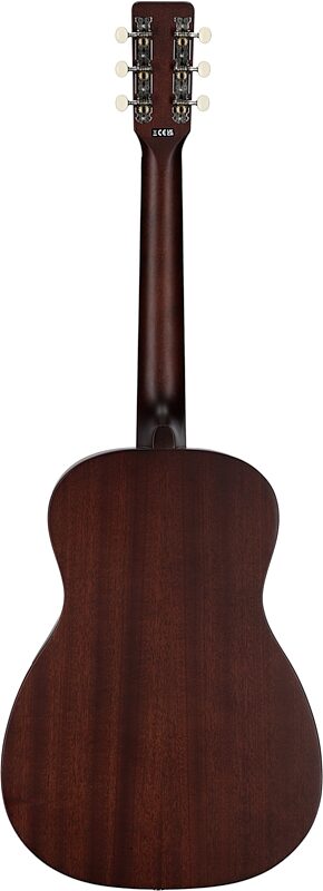 open zoom image for Gretsch Jim Dandy Deltoluxe Parlor Acoustic-Electric Guitar, Black Top, Full Straight Back