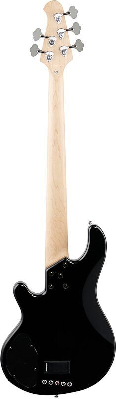 open zoom image for Lakland Skyline 55-02 Custom Ebony Fretboard Bass Guitar, Metallic Black, Full Straight Back