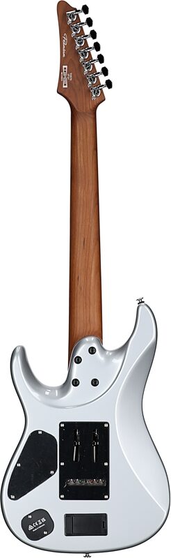 open zoom image for Ibanez TOD70 Tim Henson 7-String Electric Guitar (with Gig Bag), Classic Silver, Open Box (Good), Full Straight Back