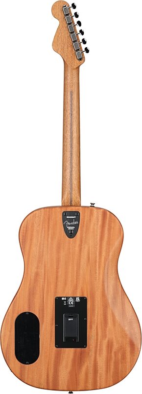 open zoom image for Fender Highway Dreadnought Acoustic-Electric Guitar (with Gig Bag), Natural, Solid Mahogany Top, Back, and Sides, Full Straight Back