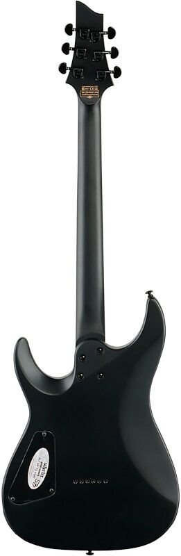 open zoom image for Schecter Damien-6 Electric Guitar, Satin Black, Full Straight Back