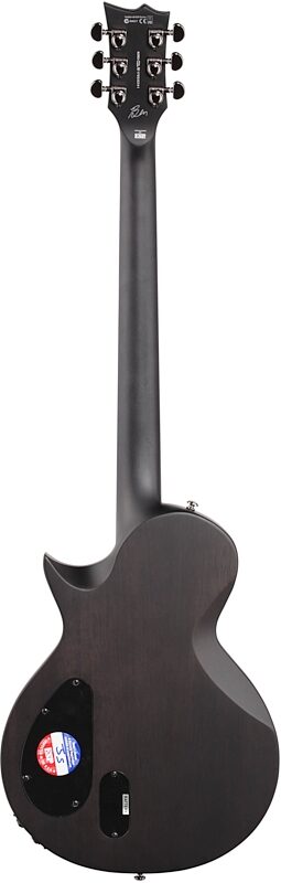 open zoom image for ESP LTD Ben Burnley BB600 Baritone Electric Guitar (with Case), Satin Black Sunburst, Full Straight Back