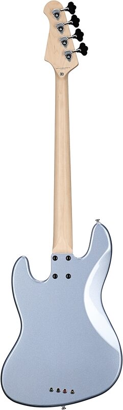 open zoom image for Lakland Skyline 44-60 Vintage J Custom Electric Bass, Ice Blue Metallic, Full Straight Back