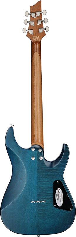 open zoom image for Schecter C-1 Standard Plus Electric Guitar, Left-Handed, Blue Fade, Open Box (Very Good), Full Straight Back