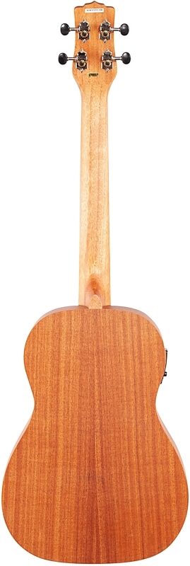 open zoom image for Luna Vintage Mahogany Baritone Acoustic-Electric Ukulele, New, Full Straight Back