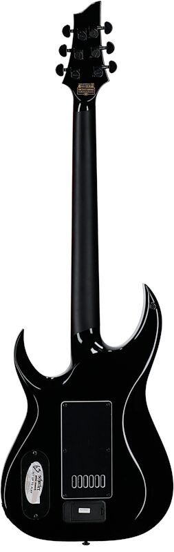 open zoom image for Schecter Sunset 6 EverTune Red Dawn Electric Guitar, Gloss Black, Full Straight Back