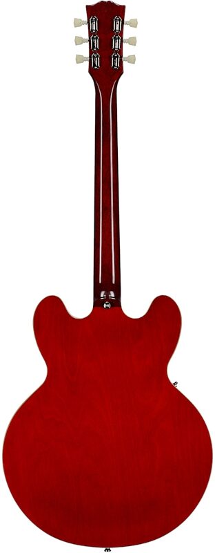 open zoom image for Epiphone Inspired by Gibson Custom Shop 1962 ES-335 Electric Guitar, Left-Handed (with Case), Sixties Cherry, Full Straight Back