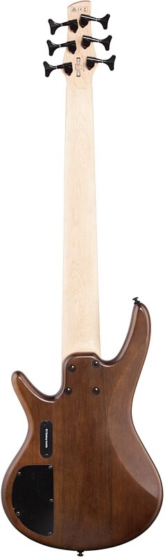 open zoom image for Ibanez GSR206 6-String Electric Bass, Walnut Flat, Full Straight Back