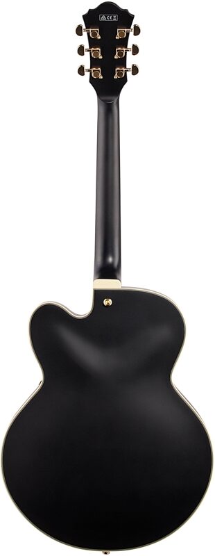 open zoom image for Ibanez AF75G Artcore Hollowbody Electric Guitar, Black Flat, Full Straight Back