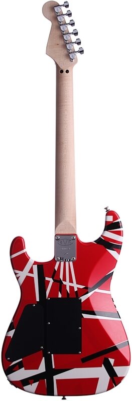 open zoom image for EVH Eddie Van Halen Striped Series Electric Guitar, Red, Black, and White, Full Straight Back