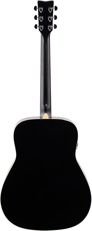 open zoom image for Yamaha FG-TA Dreadnought TransAcoustic Acoustic-Electric Guitar, Black, Full Straight Back