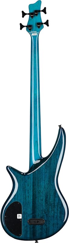 open zoom image for Jackson X Spectra Bass SBXQ IV Electric Bass, Amber Blue Burst, Full Straight Back