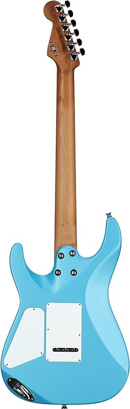 open zoom image for Charvel Pro-Mod DK24 HH 2PT CM Electric Guitar, with Maple Fingerboard, Matte Blue Frost, Full Straight Back