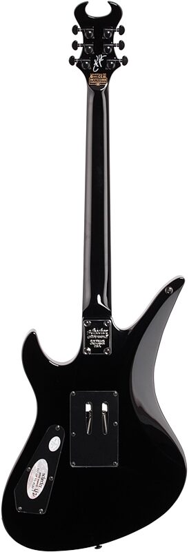 open zoom image for Schecter Synyster Gates Standard Electric Guitar, Black Silver Stripes, Full Straight Back