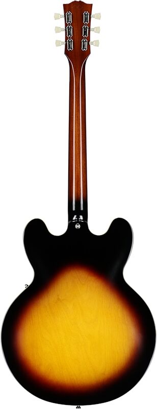 open zoom image for Epiphone Inspired by Gibson Custom 1962 ES-335 Reissue Electric Guitar (with Case), Vintage Burst, Full Straight Back