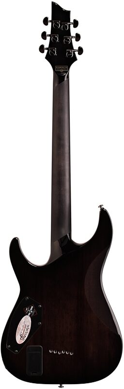 open zoom image for Schecter Hellraiser Hybrid C-1 Electric Guitar, Transparent Black Burst, Full Straight Back