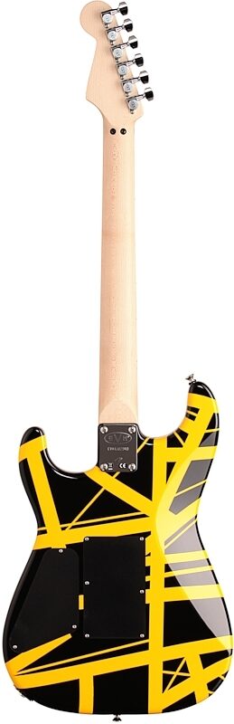 open zoom image for EVH Eddie Van Halen Striped Series Electric Guitar, Black and Yellow, Full Straight Back