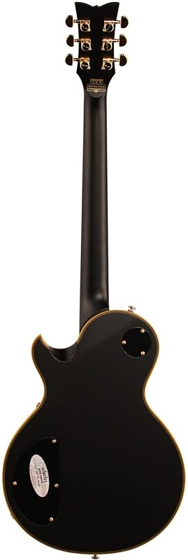 open zoom image for Schecter Solo II Custom Electric Guitar, Aged Black Satin, Gold Hardware, Full Straight Back