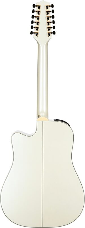 open zoom image for Takamine GD37CE-12 Acoustic-Electric Guitar, 12-String (with Gig Bag), Pearl White, Full Straight Back