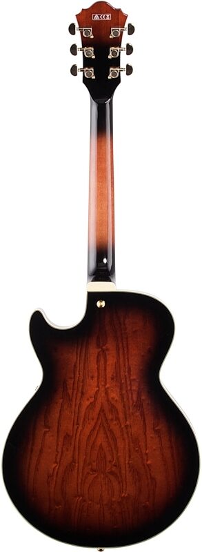 open zoom image for Ibanez Artcore Expressionist AG95QA Hollowbody Electric Guitar, Dark Brown Sunburst, Full Straight Back