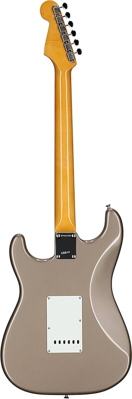 open zoom image for Fender American Vintage II 1965 Stratocaster Electric Guitar, Rosewood (with Case), Shoreline Gold, Open Box (Very Good), Full Straight Back