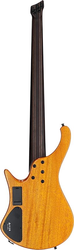 open zoom image for Ibanez EHB1135MS Multi-scale Electric Bass (with Gig Bag), 5-String, Silver Wave Black, Full Straight Back