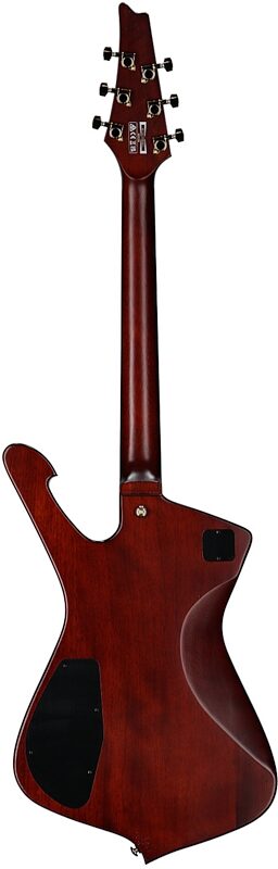 open zoom image for Ibanez IC420FM Iceman Electric Guitar (with Gig Bag), Caramel Burst, Open Box (Very Good), Full Straight Back