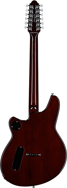 open zoom image for Reverend Airwave 12 Electric Guitar, 12-String, Black Spark, Full Straight Back