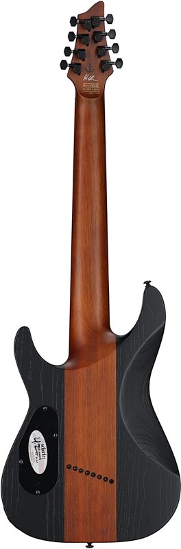 open zoom image for Schecter Rob Scallon C-8 Multi-Scale Electric Guitar, 8-String, Satin Dark Roast, Full Straight Back